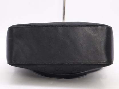GUCCI 1.3766 GG Nylon Shoulder Bag Black Shoulder Bag