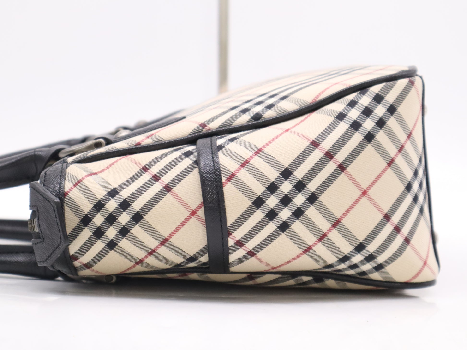 BURBERRY Canvas/Leather Nova Check Shoulder Bag Handbag