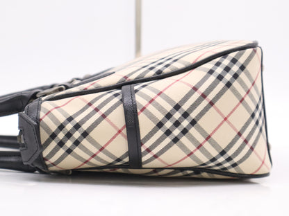 BURBERRY Canvas/Leather Nova Check Shoulder Bag Handbag