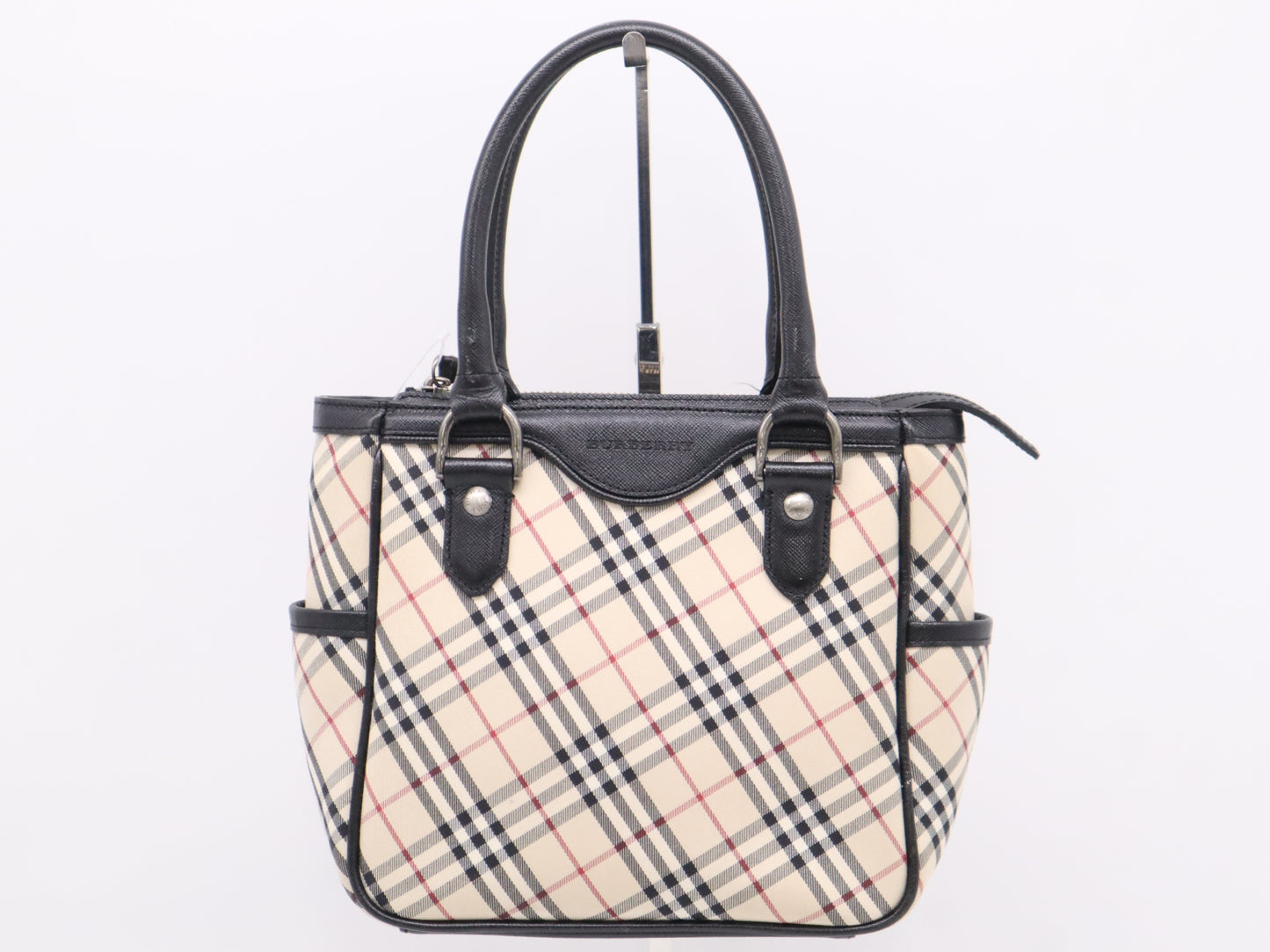 BURBERRY Canvas/Leather Nova Check Shoulder Bag Handbag