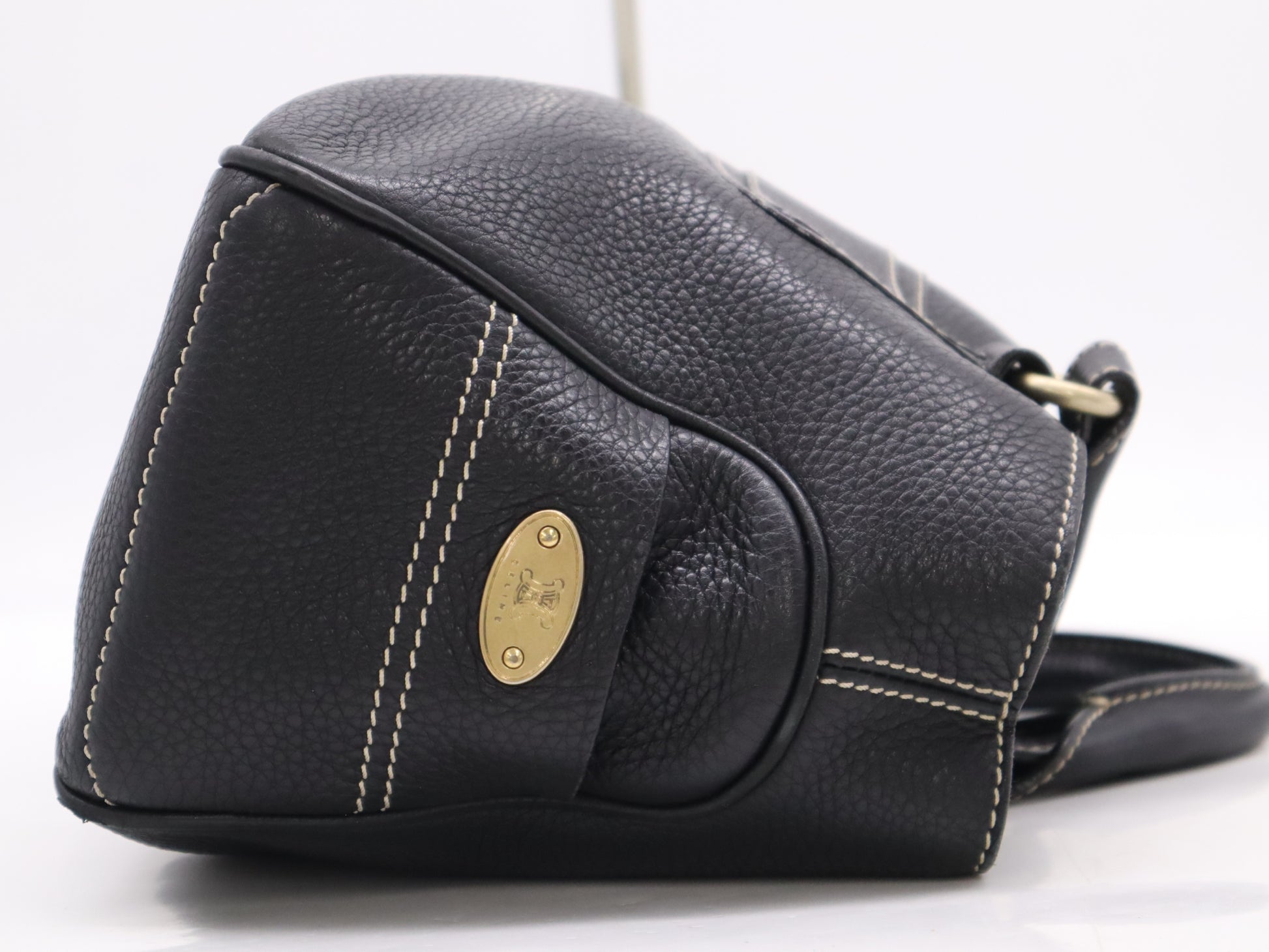 CELINE CE10/14 Leather Boogie Bag Black Handbag