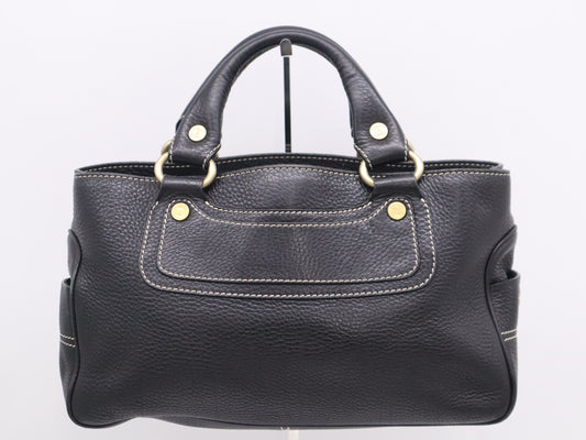 CELINE CE10/14 Leather Boogie Bag Black Handbag