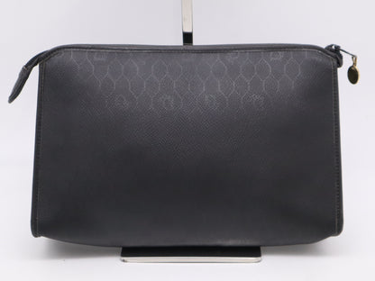 Dior Leather Second Bag Clutch Bag Black with Dust Bag