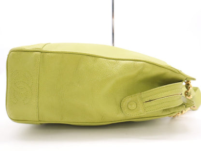 CHANEL Caviar Skin Triple Coco Mark Shoulder Bag with Guarantee Card 4098566 Shoulder Bag