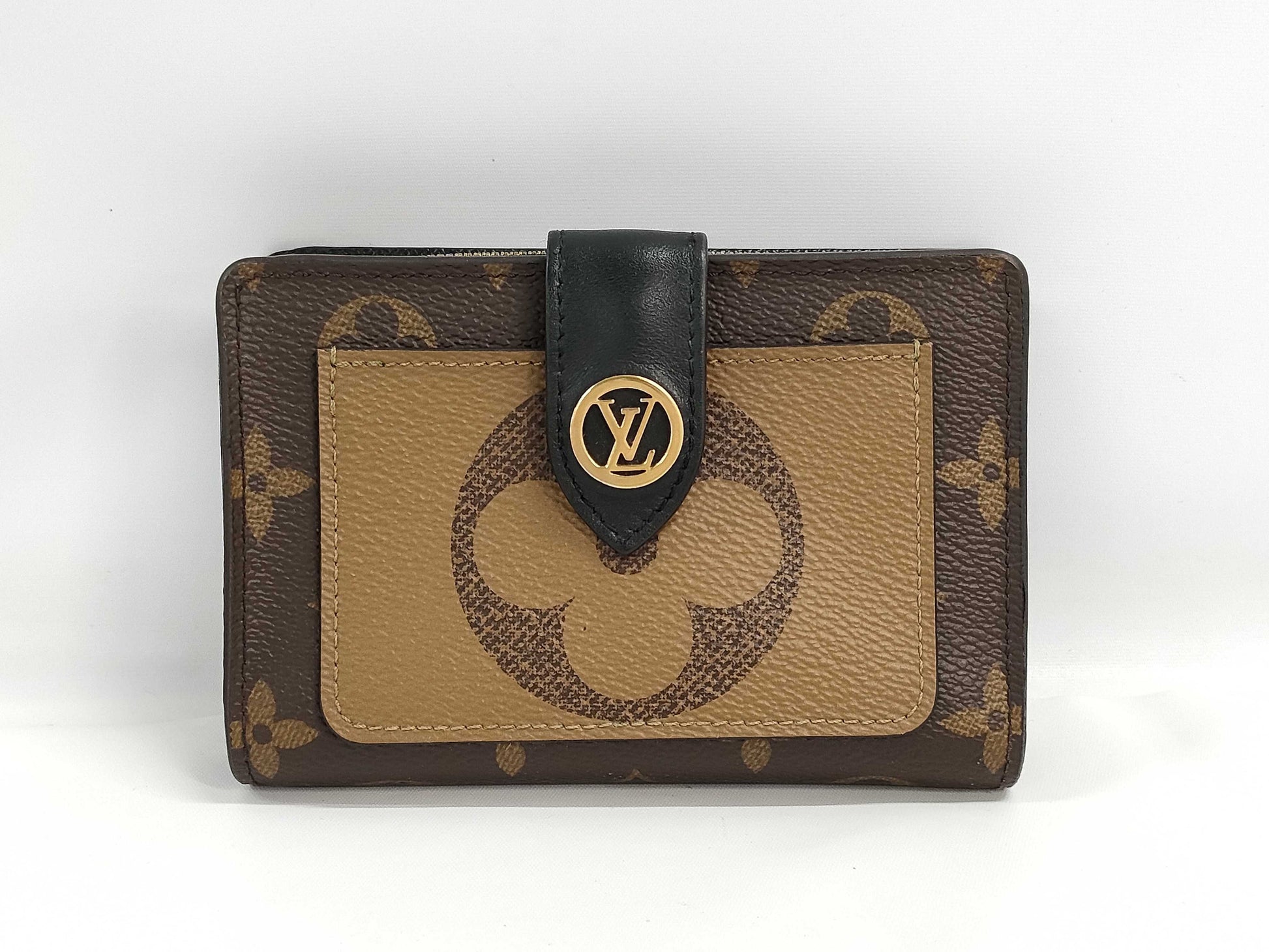 LOUIS VUITTON M69432 Monogram Giant Reverse Portefeuille Juliette Wallet, RFID Verified, Box and Dust Bag Included
