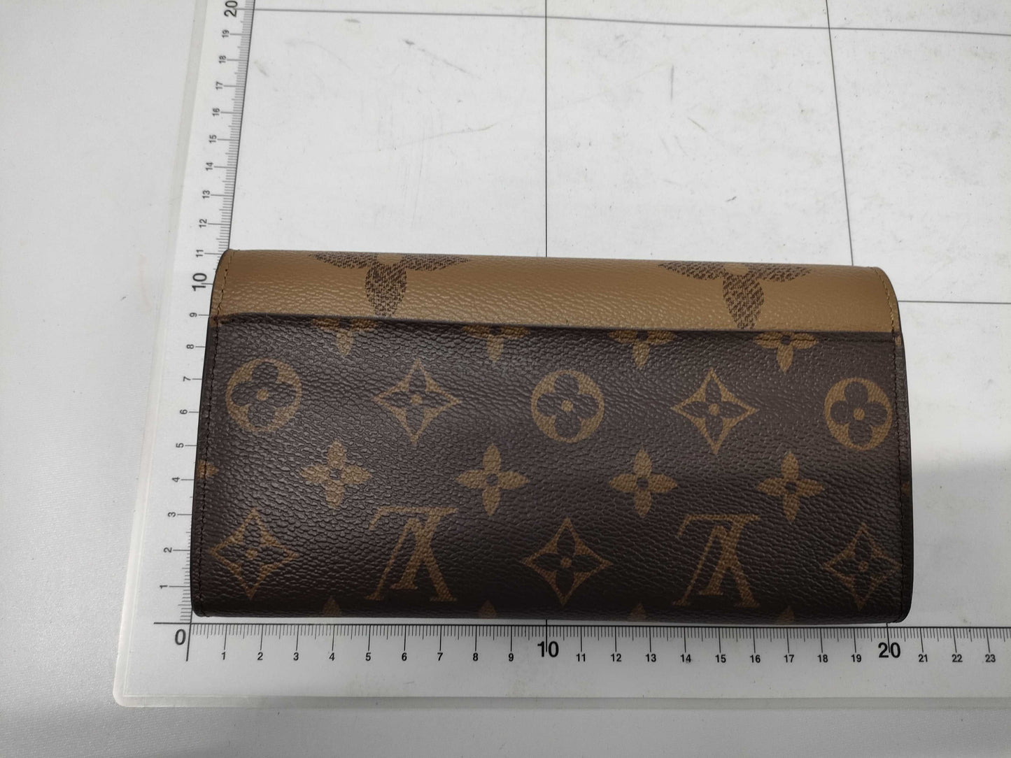 LOUIS VUITTON M80726 Monogram Giant Portefeuille Sarah RFID Verified Wallet with Box and Dust Bag