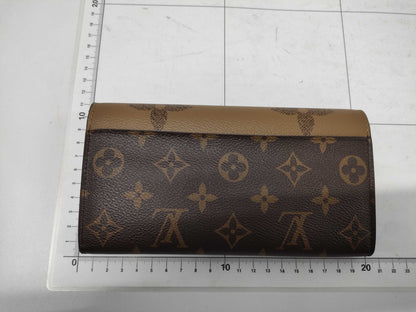 LOUIS VUITTON M80726 Monogram Giant Portefeuille Sarah RFID Verified Wallet with Box and Dust Bag
