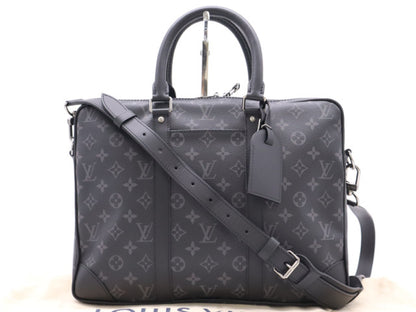 LOUIS VUITTON M46457 Monogram Eclipse Sport Document Voyage Business Bag