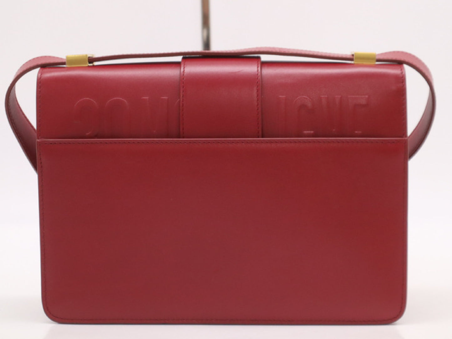 Dior UMOS Leather 30 Montaigne Wine Red Shoulder Bag