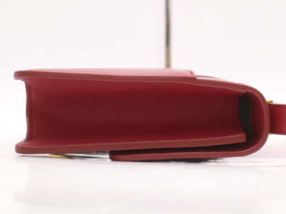 Dior UMOS Leather 30 Montaigne Wine Red Shoulder Bag