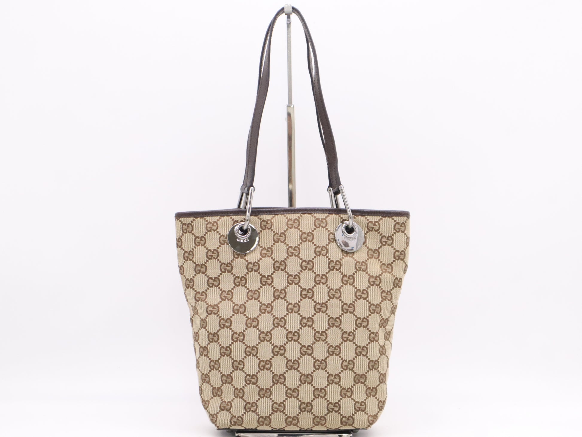 GUCCI GG Canvas 00 24 GG Canvas Handbag Handbag