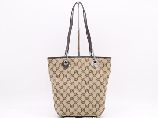 GUCCI GG Canvas 00 24 GG Canvas Handbag Handbag