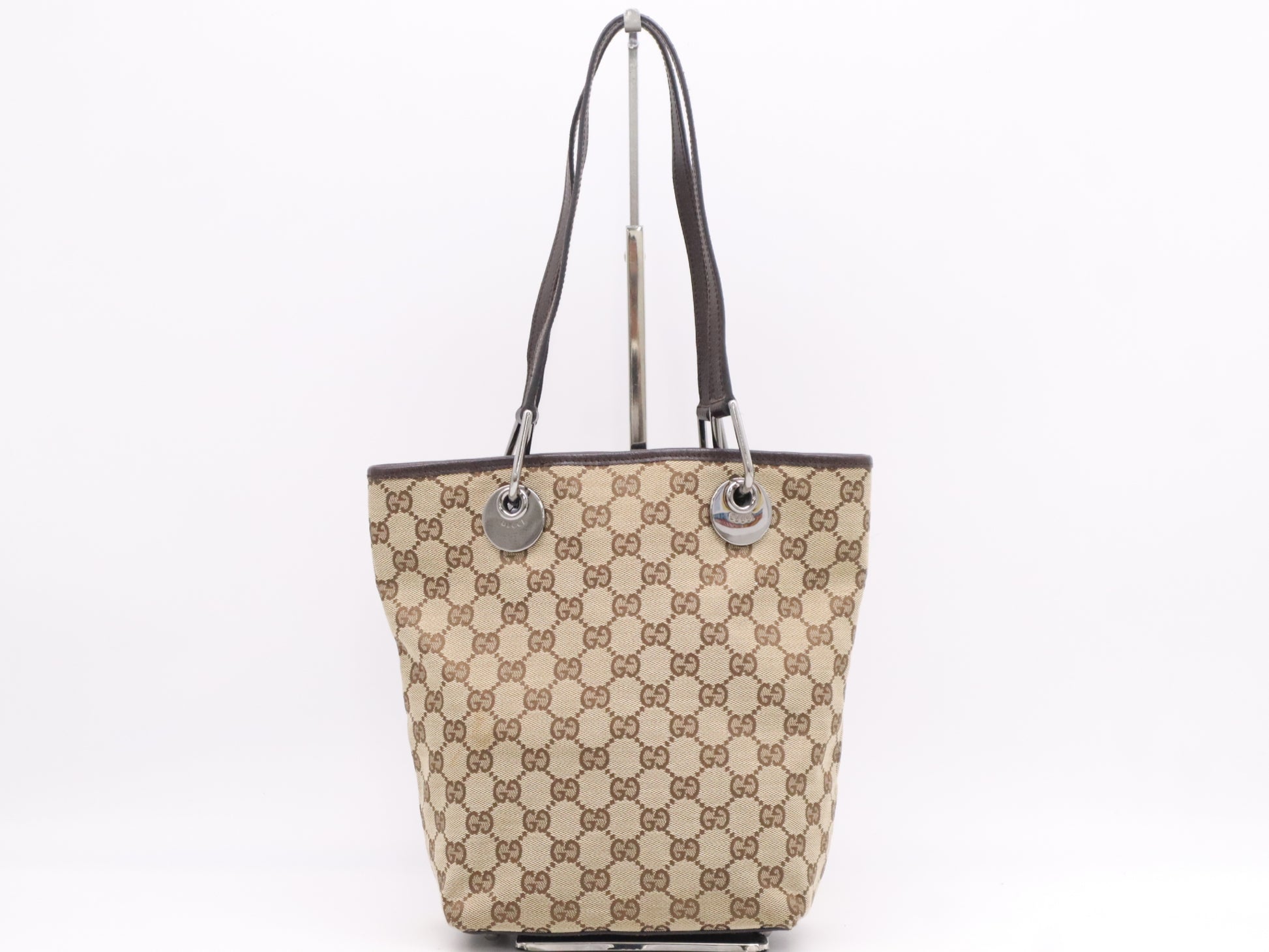 GUCCI GG Canvas 00 24 GG Canvas Handbag Handbag