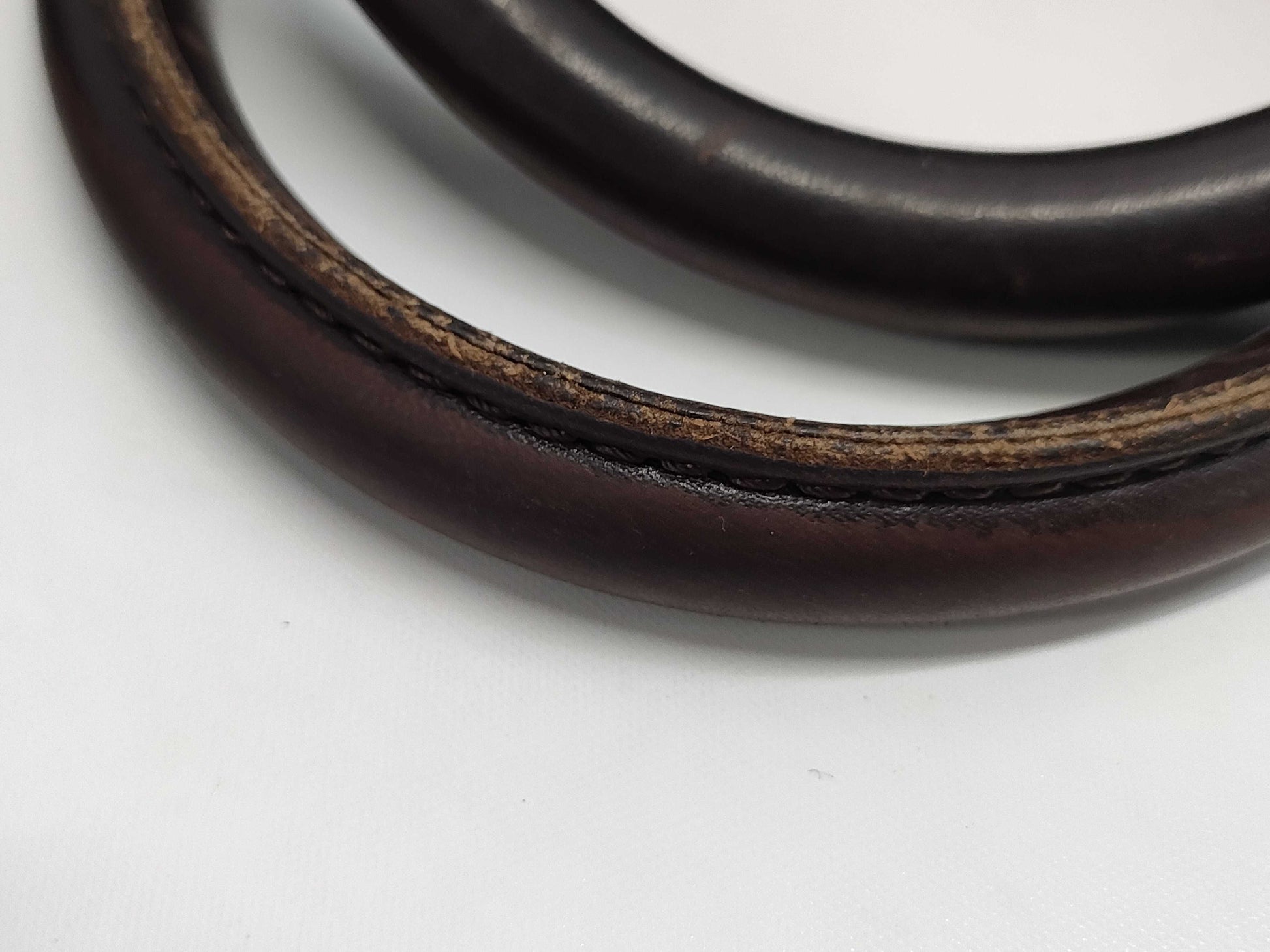 BURBERRY Nylon and Leather Briefcase, 2-Way, Brown, with Strap, Business Bag