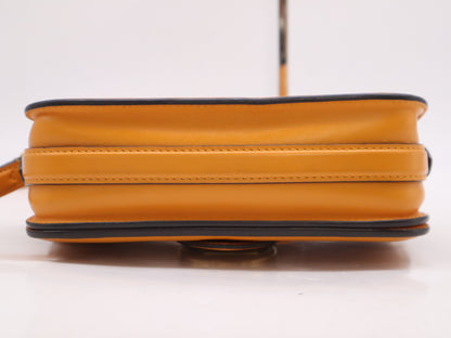 LOUIS VUITTON M55946 Calf Leather Pont Neuf Shoulder Bag Orange Shoulder Bag