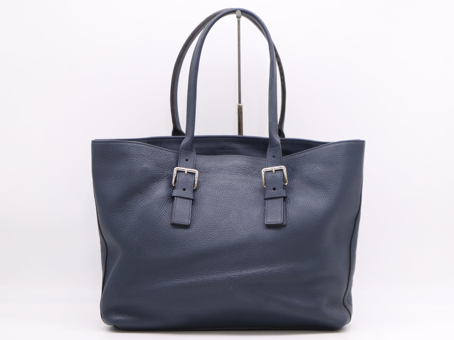 LOUIS VUITTON Taurillon Leather Cabas Voyage Navy Tote Bag UB0196