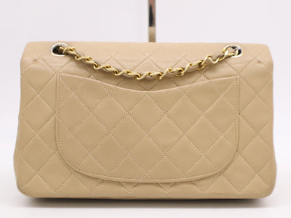 CHANEL Lambskin Matelasse Coco Mark Double Flap Chain Shoulder Bag with Seal 1460049 Shoulder Bag
