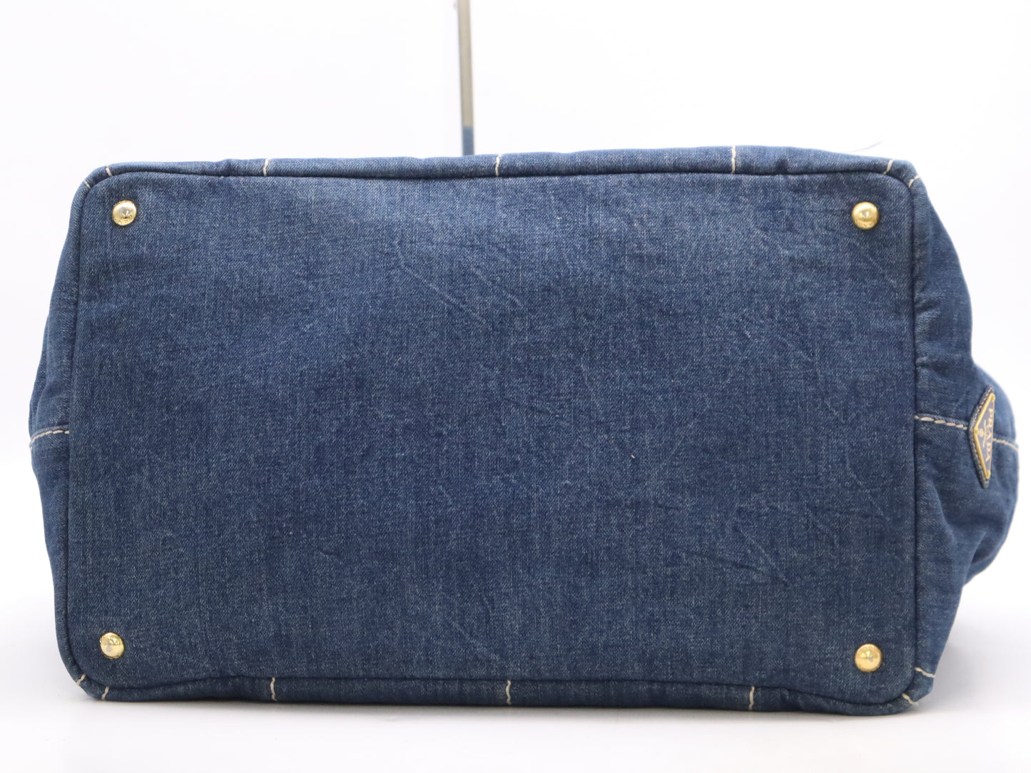 PRADA Denim Canapa Tote Bag