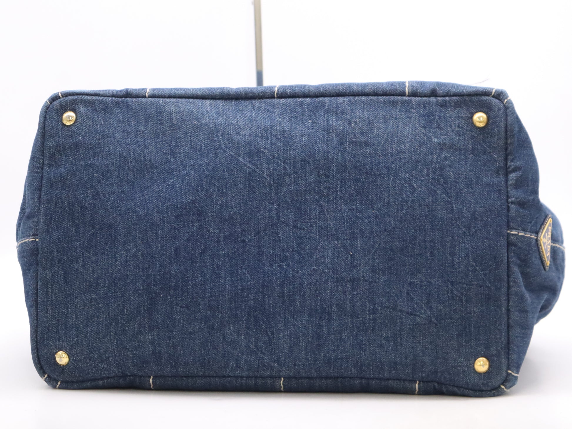 PRADA Denim Canapa Tote Bag