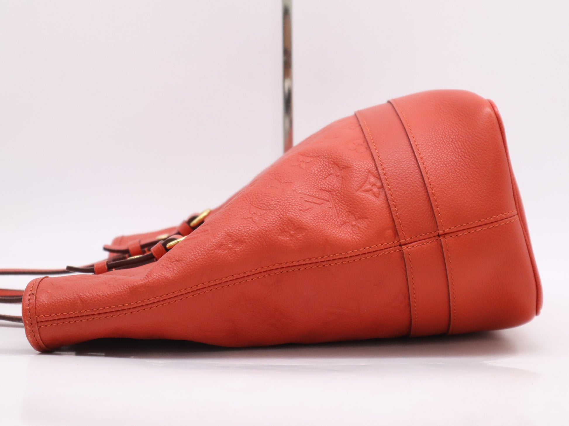 LOUIS VUITTON Monogram Empreinte M40556 Empreinte Batignolles Vertical Orianne Tote Bag with Pouch