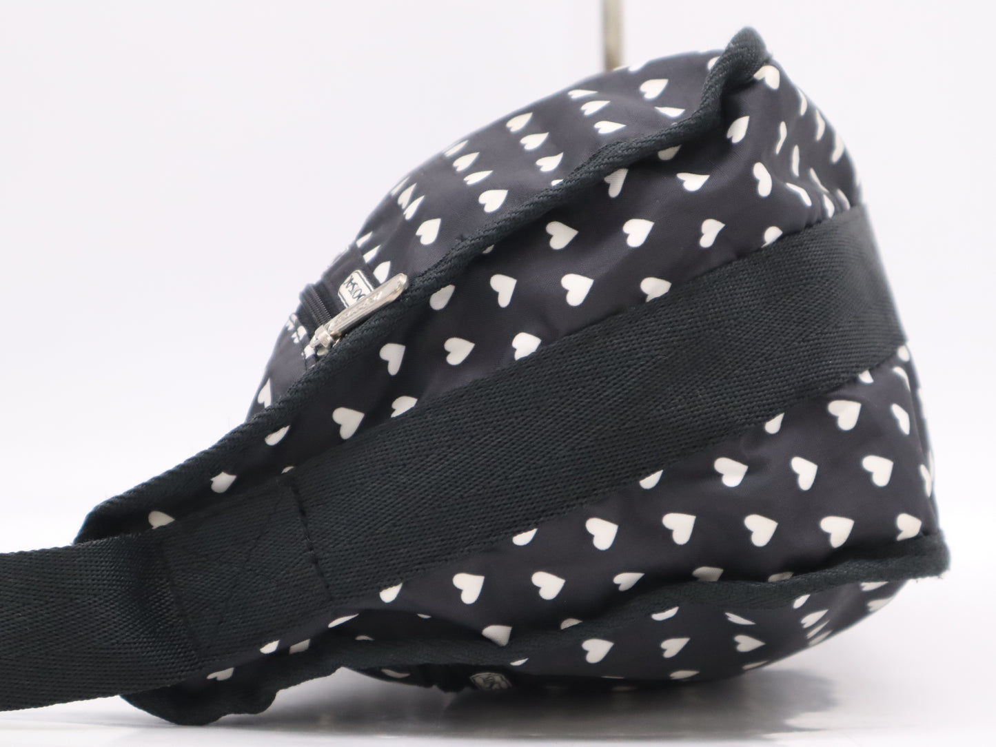 LeSportsac LeSportsac Heart Motif Shoulder Bag Nylon Black Shoulder Bag