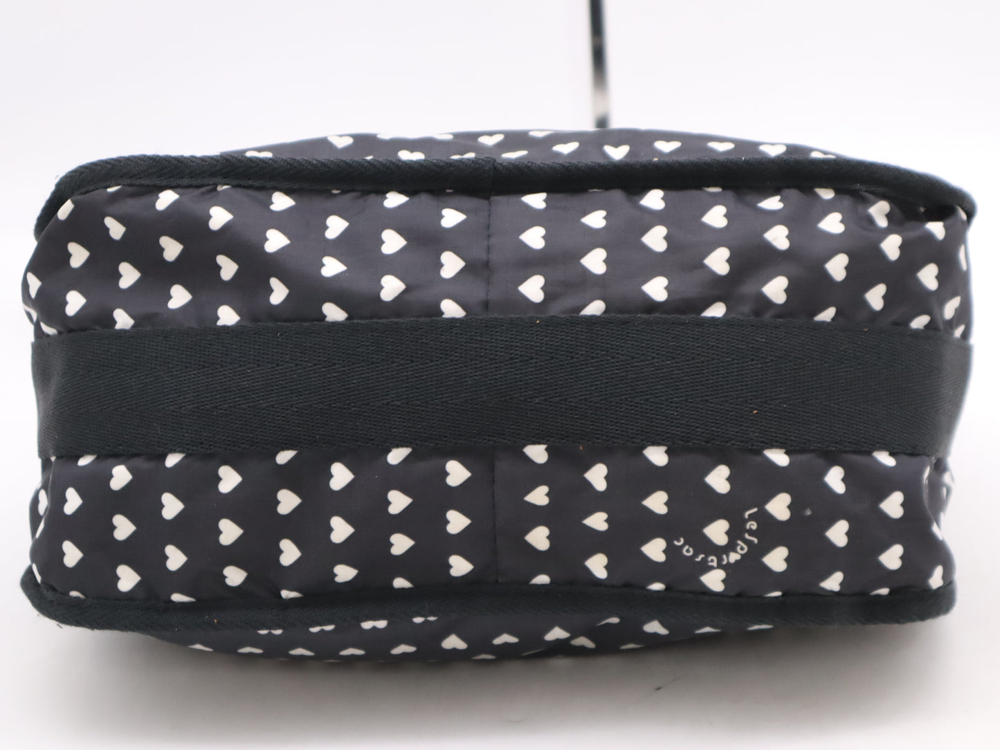 LeSportsac LeSportsac Heart Motif Shoulder Bag Nylon Black Shoulder Bag