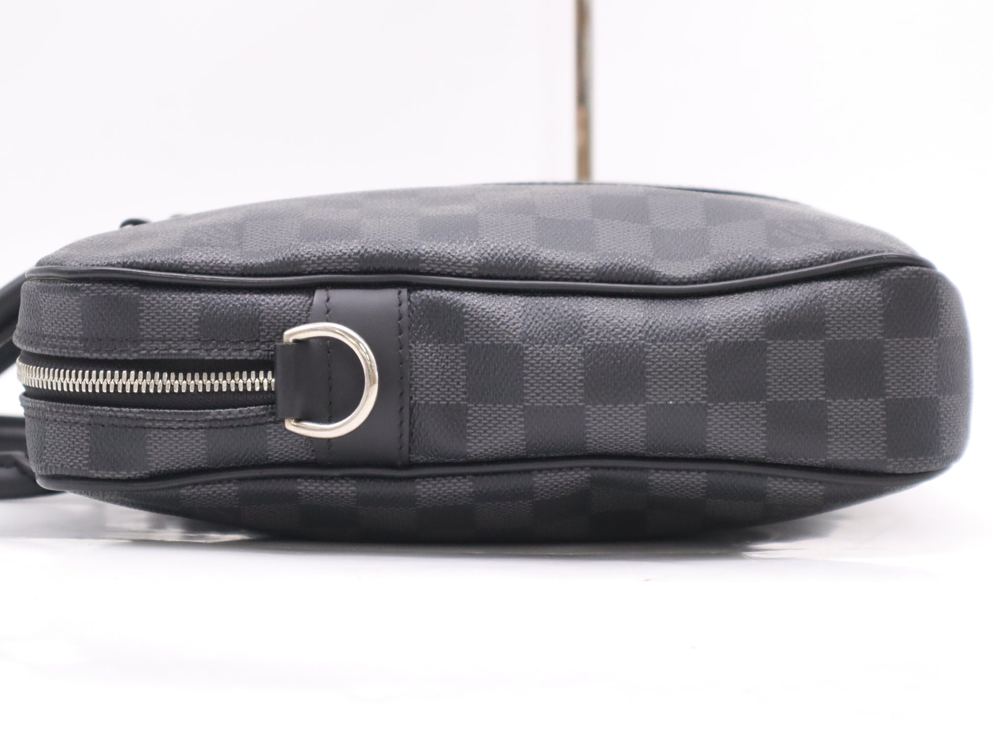 LOUIS VUITTON Damier Graphite N41478 Graphite Porte-Document Voyage PDV PM Business Bag
