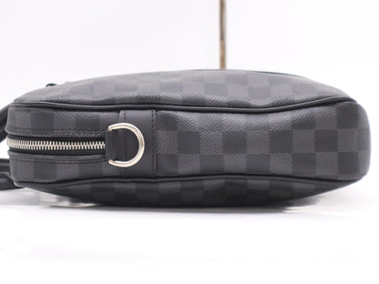 LOUIS VUITTON Damier Graphite N41478 Graphite Porte-Document Voyage PDV PM Business Bag
