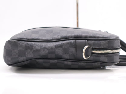 LOUIS VUITTON Damier Graphite N41478 Graphite Porte-Document Voyage PDV PM Business Bag