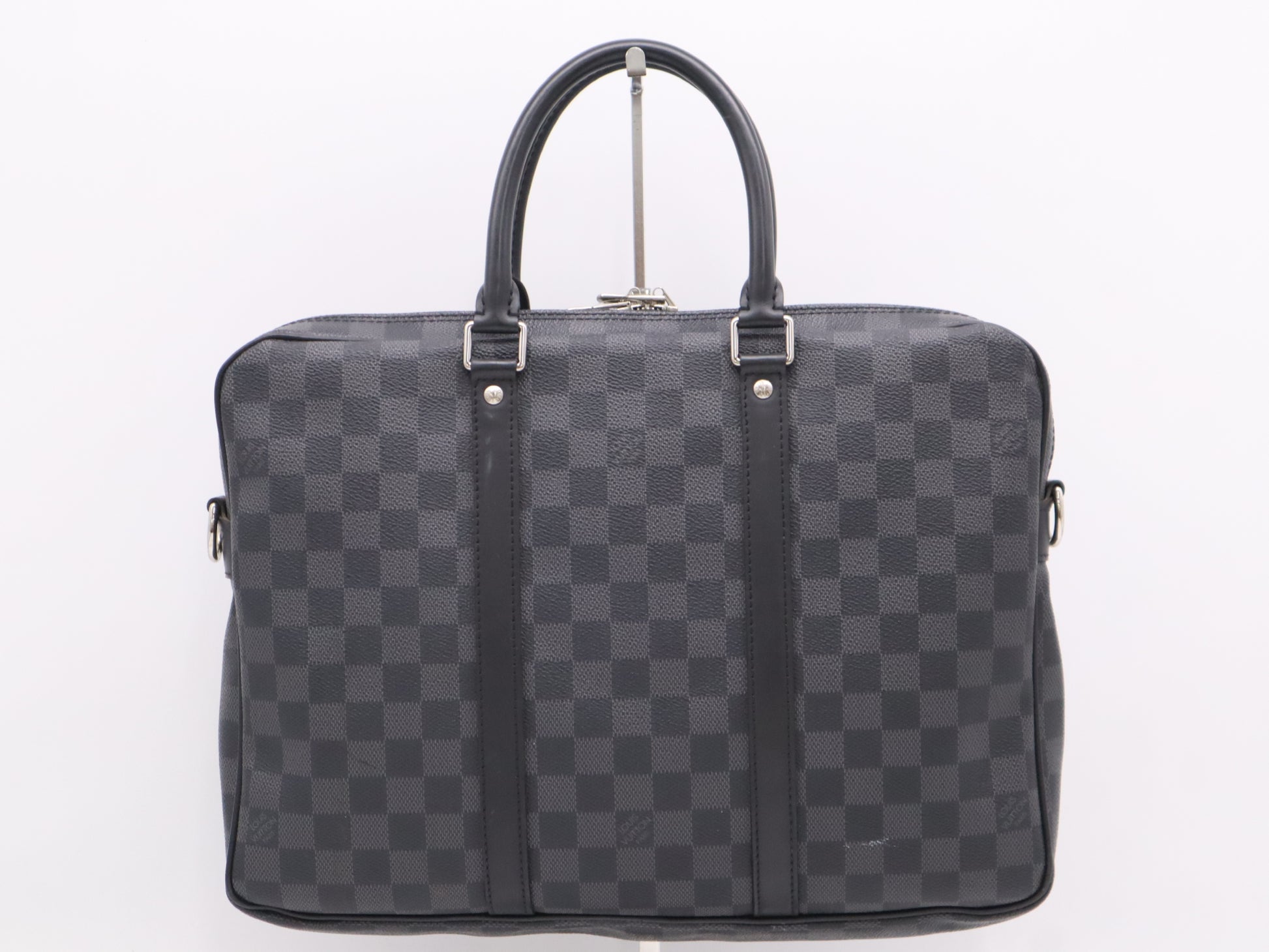 LOUIS VUITTON Damier Graphite N41478 Graphite Porte-Document Voyage PDV PM Business Bag