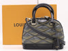 LOUIS VUITTON M23576 Leather Alma BB Maltage Handbag, RFID Verified, Includes Shoulder Strap, Box, Padlock, Two Keys, and Cloche