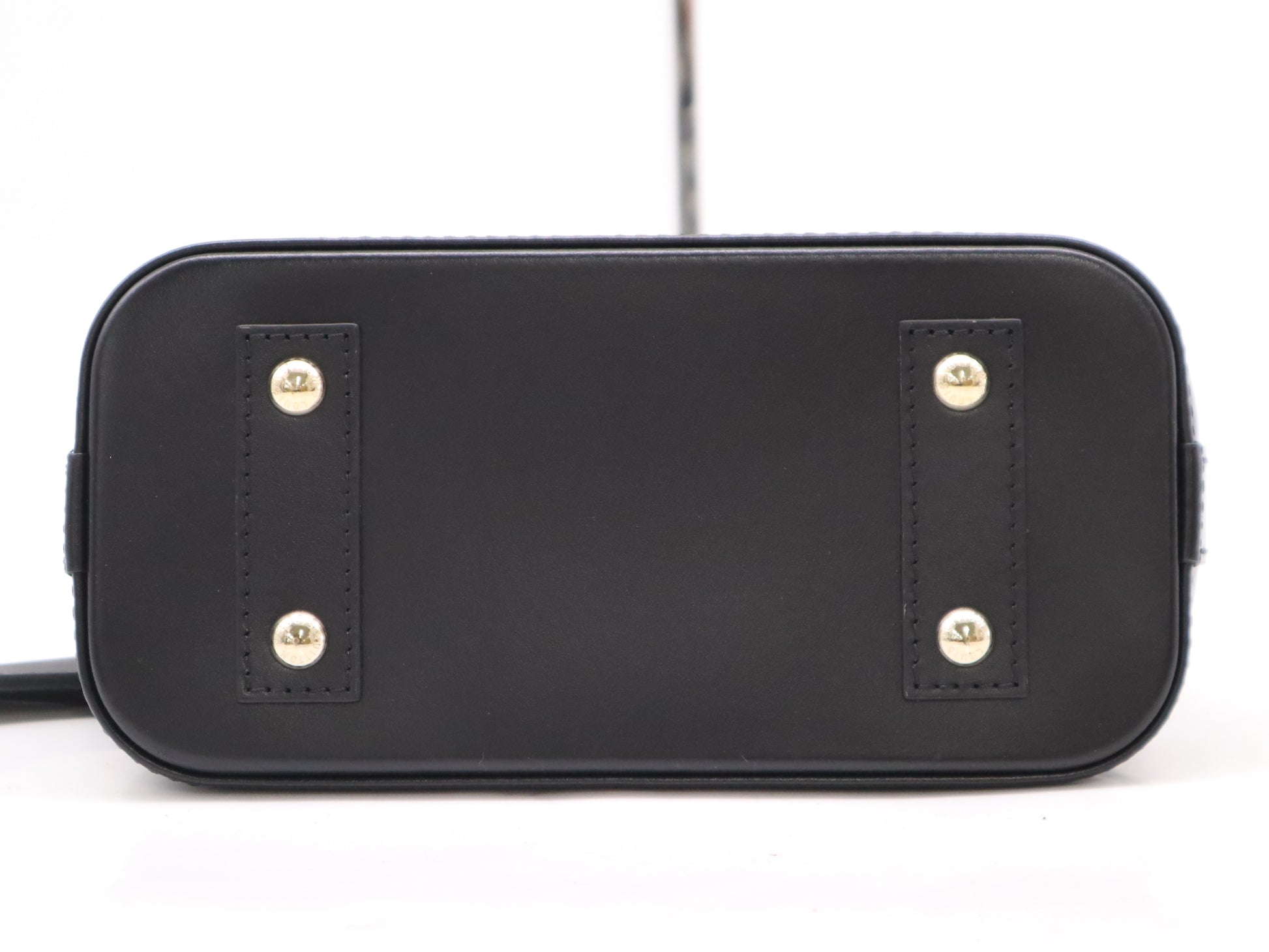 LOUIS VUITTON M23576 Leather Alma BB Maltage Handbag, RFID Verified, Includes Shoulder Strap, Box, Padlock, Two Keys, and Cloche