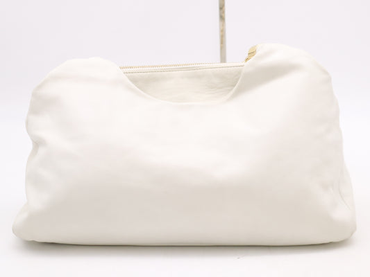 CHANEL Lambskin Shoulder Bag with Large Coco Mark, White Gold Hardware, Seal, Dust Bag and Box, 12138093