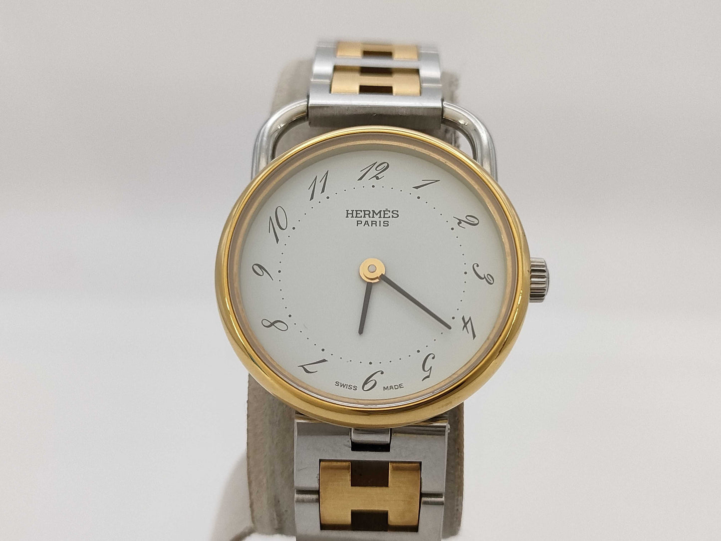 HERMES Arceau Quartz White Dial Women's Watch