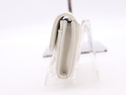 CHANEL Caviar Skin Caviar Skin Matelasse Classic Card Case White UP08CEC8 Card Case, Pass Case, Business Card Case