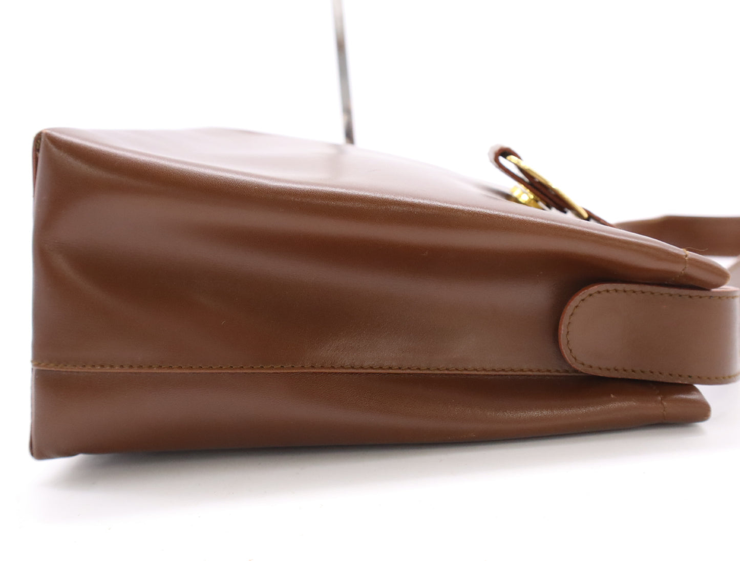 Salvatore Ferragamo Vara Leather One-Shoulder Bag, Brown