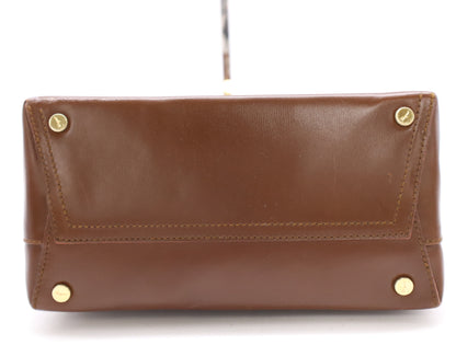 Salvatore Ferragamo Vara Leather One-Shoulder Bag, Brown