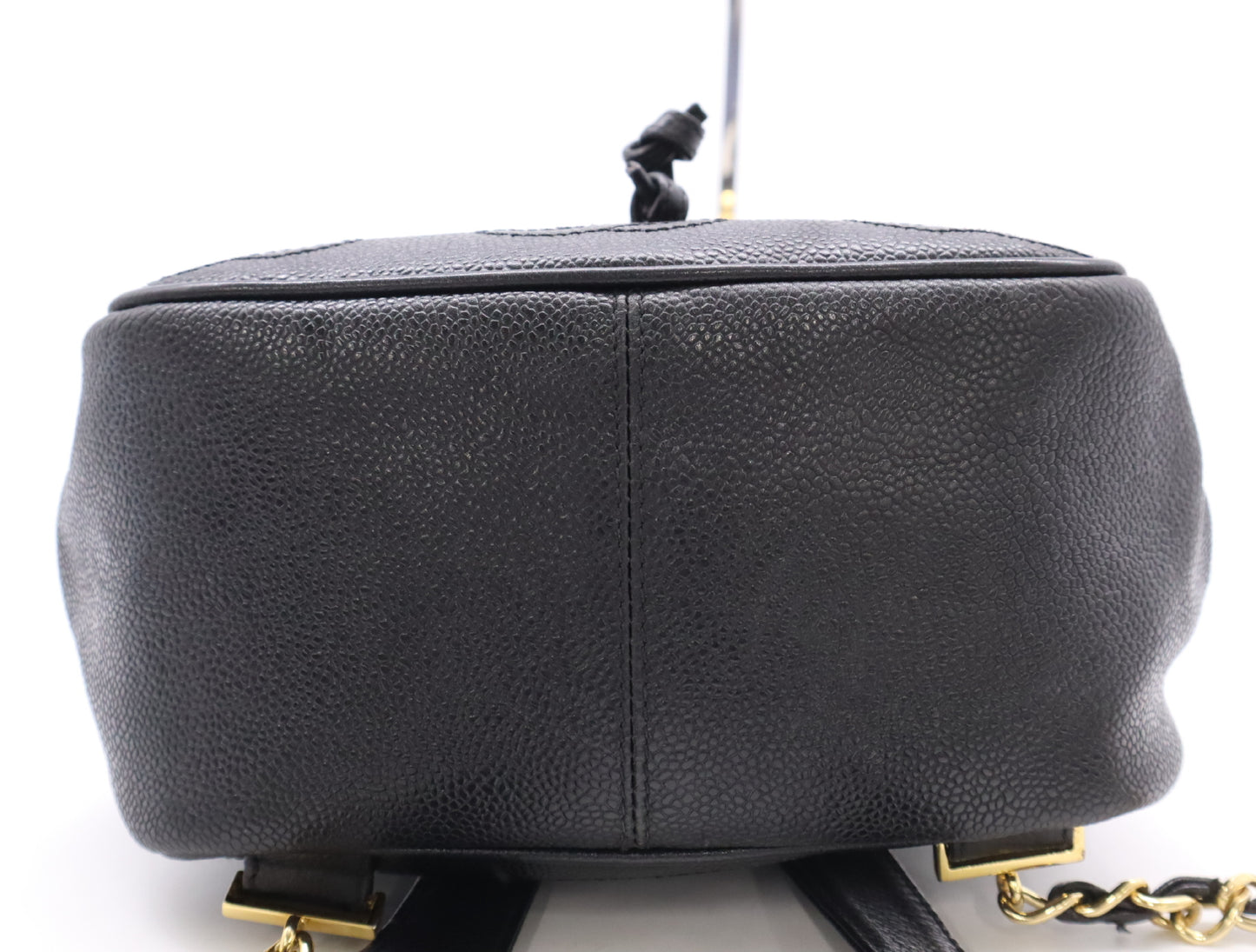 CHANEL Triple Coco Caviar Backpack with Turn Lock and Black Seal, GD Hardware, 4104306