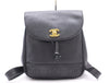 CHANEL Triple Coco Caviar Backpack with Turn Lock and Black Seal, GD Hardware, 4104306