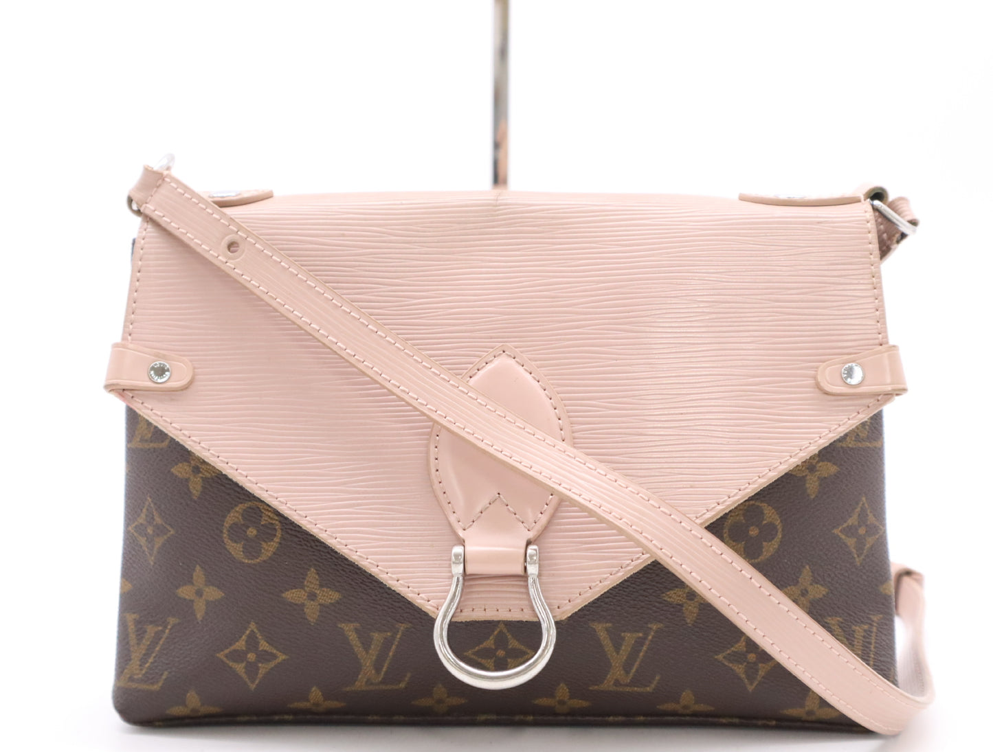 LOUIS VUITTON M44033 Monogram Epi Saint Michel Pink Rose Ballerine Shoulder Bag