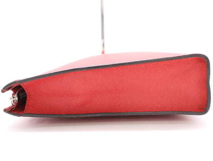 LOUIS VUITTON Taiga M63397 Taiga Pochette Voyage MM Red Second Bag
