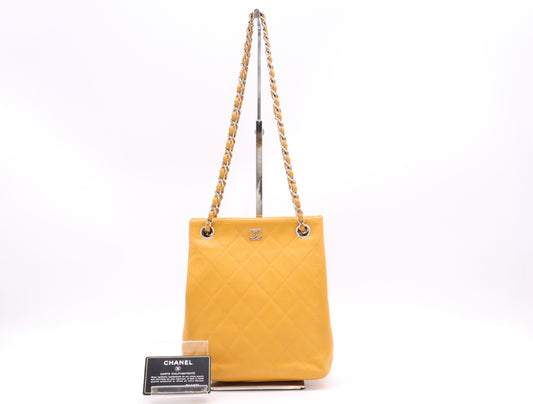 CHANEL Matelasse Caviar Leather Shoulder Bag with Seal and Card 5944773 Shoulder Bag