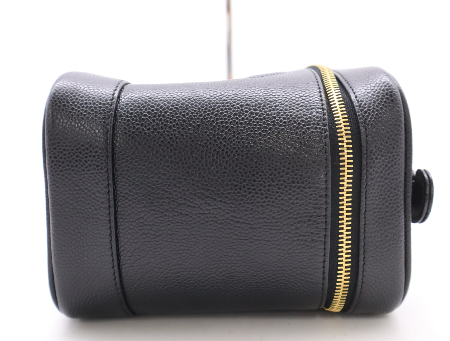 CHANEL Caviar Skin Vanity Bag with Coco Mark, Black GD Hardware, Seal, 6642605