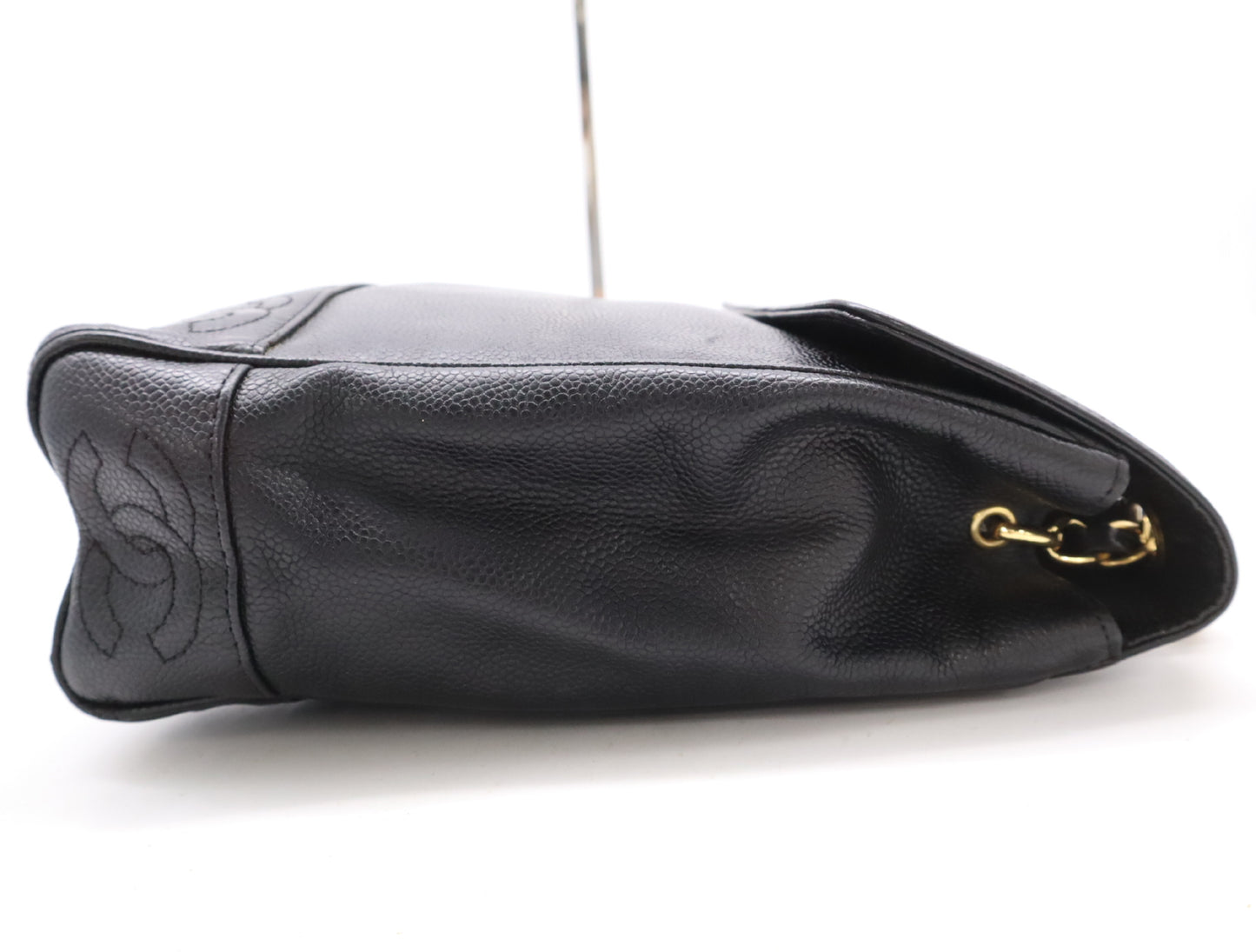 CHANEL Caviar Leather Triple Coco Mark Chain Bag Seal 426288 Shoulder Bag