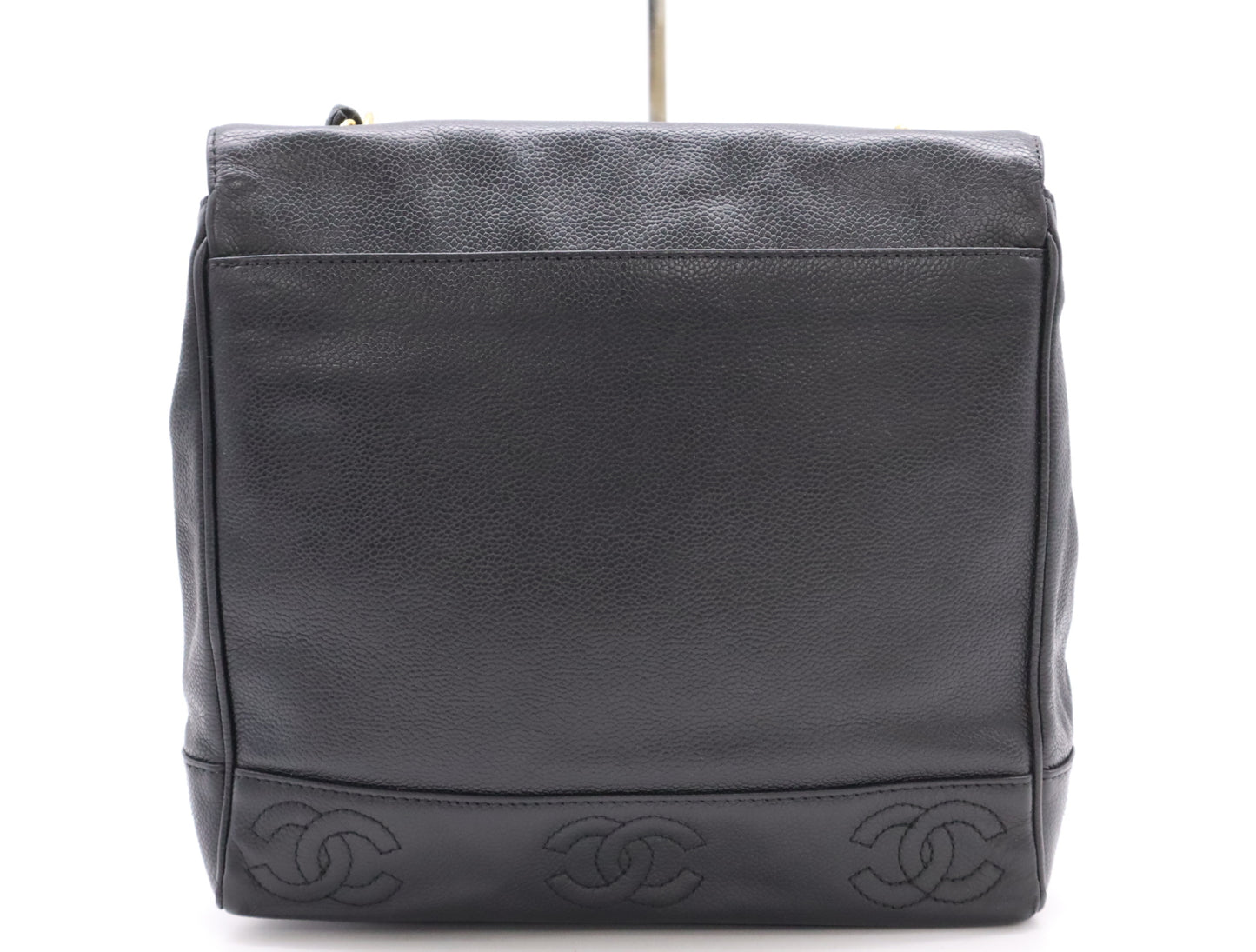 CHANEL Caviar Leather Triple Coco Mark Chain Bag Seal 426288 Shoulder Bag