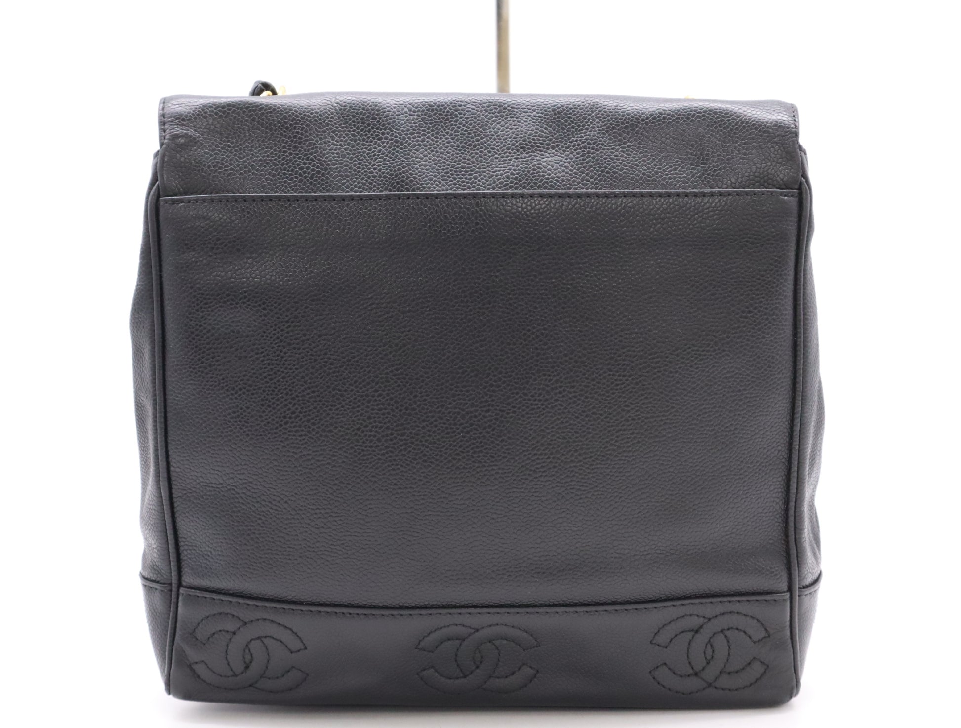 CHANEL Caviar Leather Triple Coco Mark Chain Bag Seal 426288 Shoulder Bag