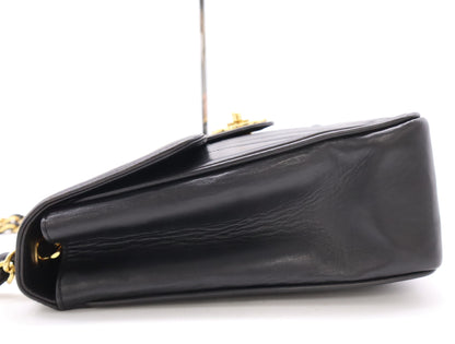 CHANEL Lambskin Mademoiselle Chain Shoulder Bag in Black with Card and Sticker 3541395 Shoulder Bag