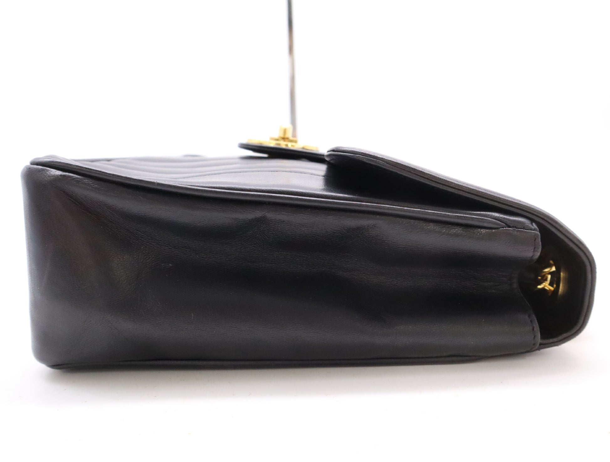 CHANEL Lambskin Mademoiselle Chain Shoulder Bag in Black with Card and Sticker 3541395 Shoulder Bag