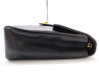 CHANEL Lambskin Mademoiselle Chain Shoulder Bag in Black with Card and Sticker 3541395 Shoulder Bag
