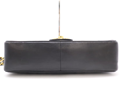 CHANEL Lambskin Mademoiselle Chain Shoulder Bag in Black with Card and Sticker 3541395 Shoulder Bag